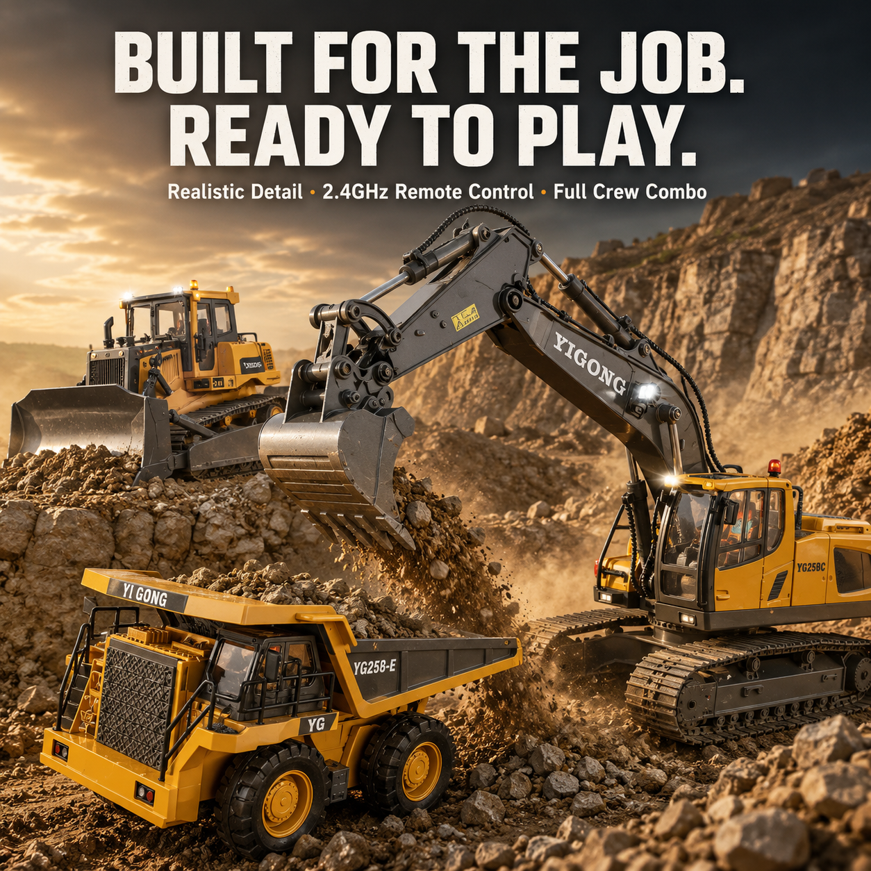 RC Construction Vehicle – 2.4GHz Remote Control Toy