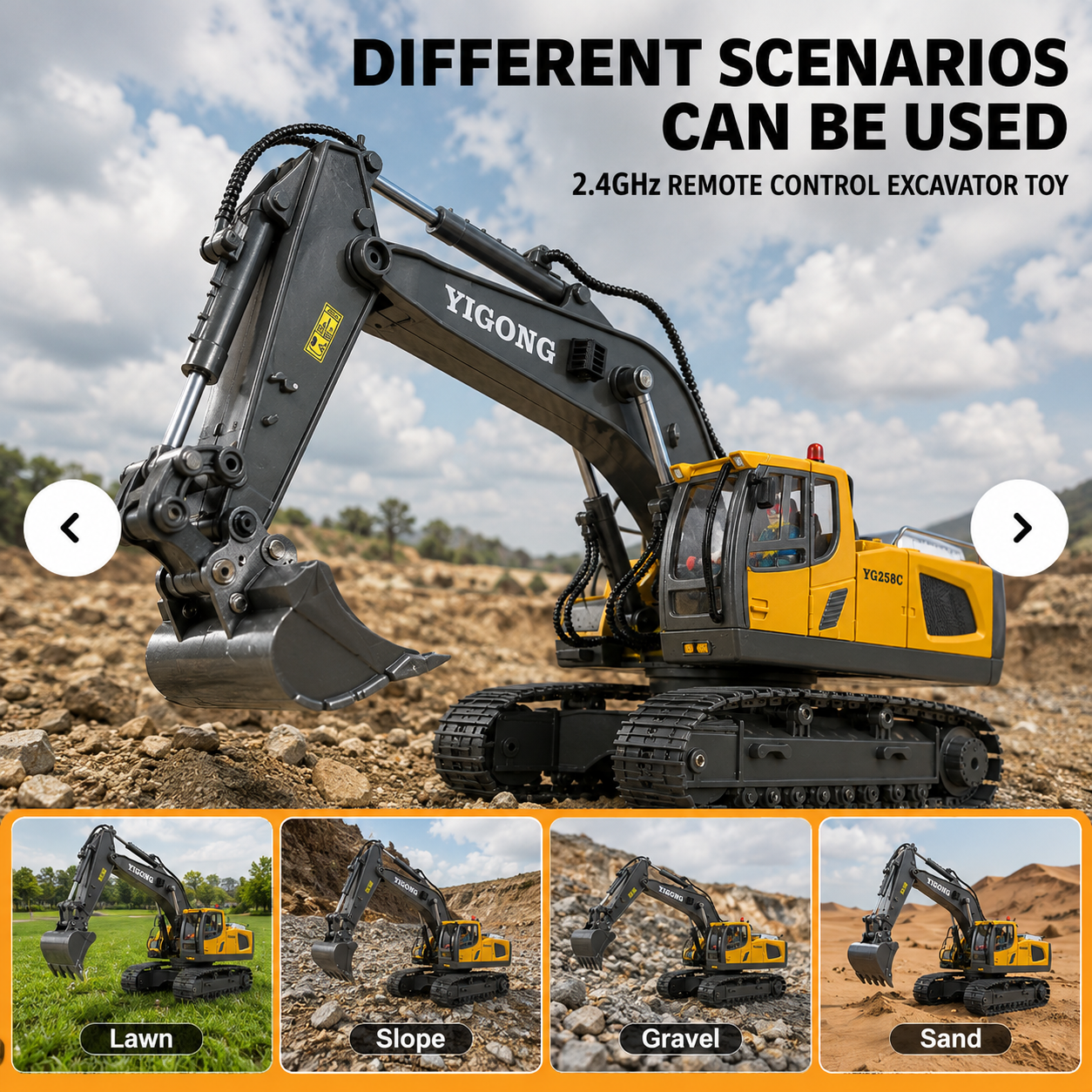 RC Construction Vehicle – 2.4GHz Remote Control Toy