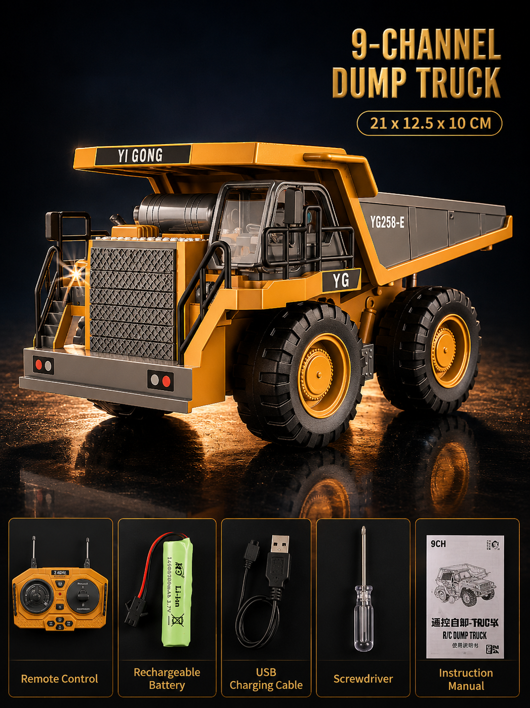 RC Construction Vehicle – 2.4GHz Remote Control Toy