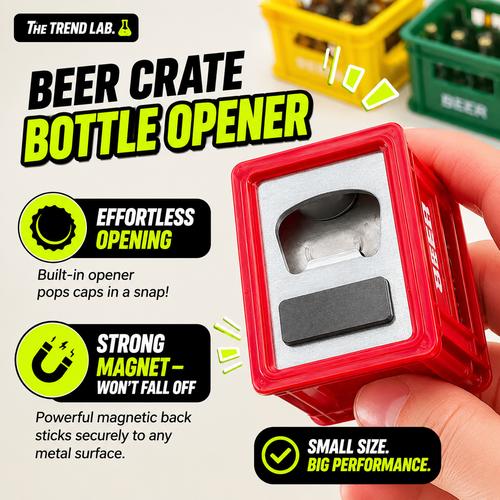CrateCracker – Magnetic Beer Crate Bottle Opener (Pack of 3)