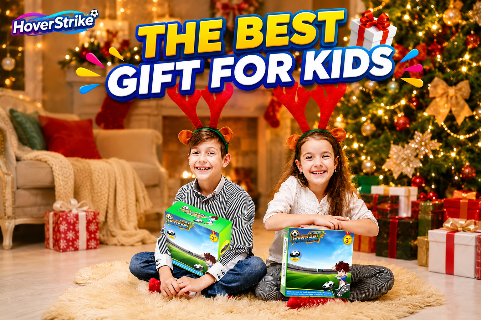 HoverStrike™ — LED Hover Soccer Ball | Indoor Glide Air Soccer for Kids