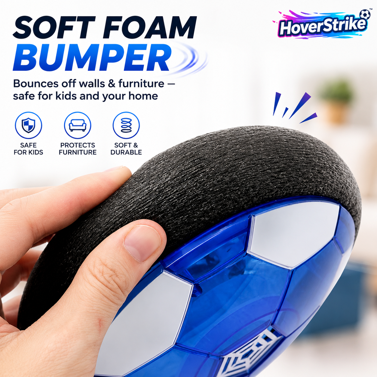 HoverStrike™ — LED Hover Soccer Ball | Indoor Glide Air Soccer for Kids