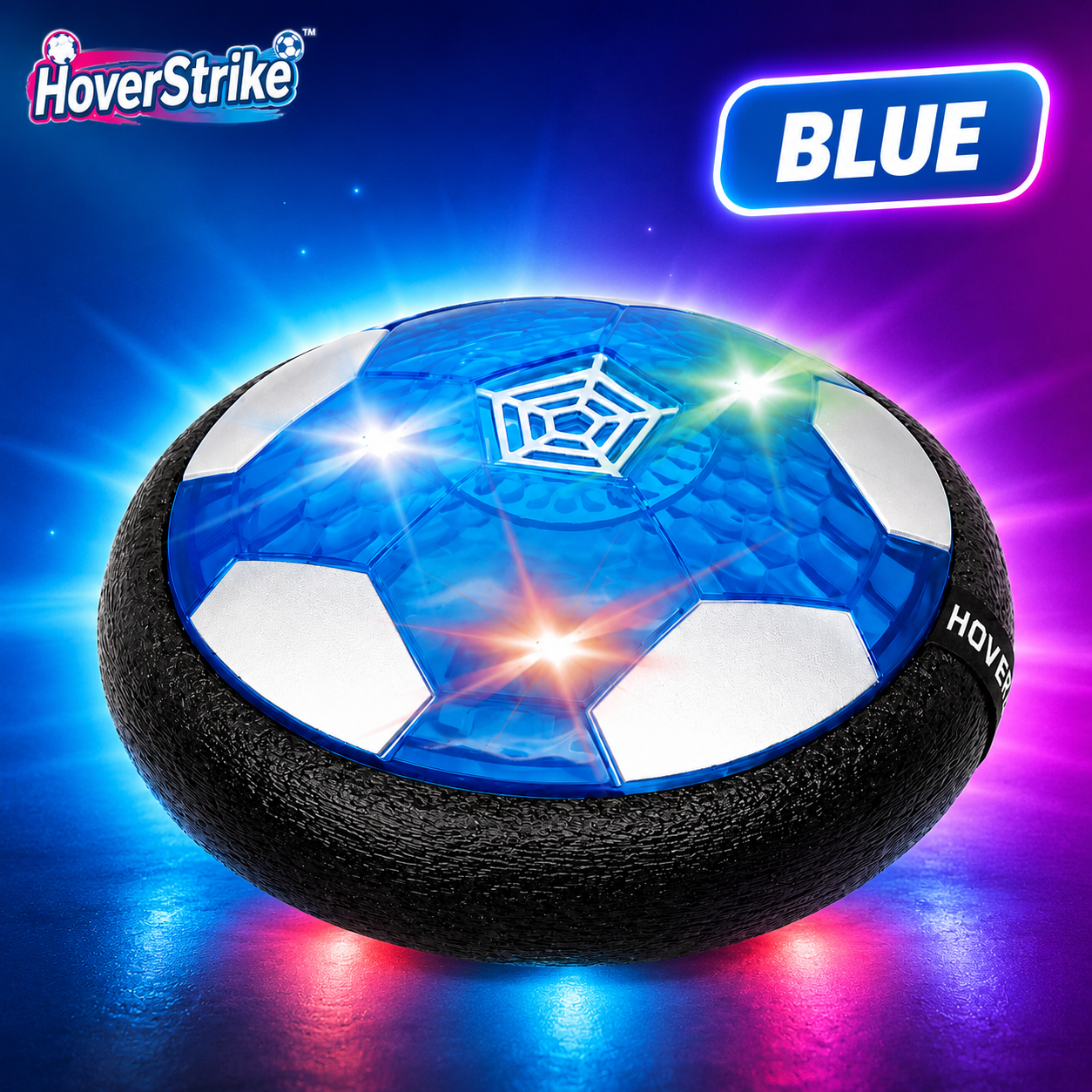 HoverStrike™ — LED Hover Soccer Ball | Indoor Glide Air Soccer for Kids
